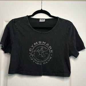 Dark gray gymshark crop top